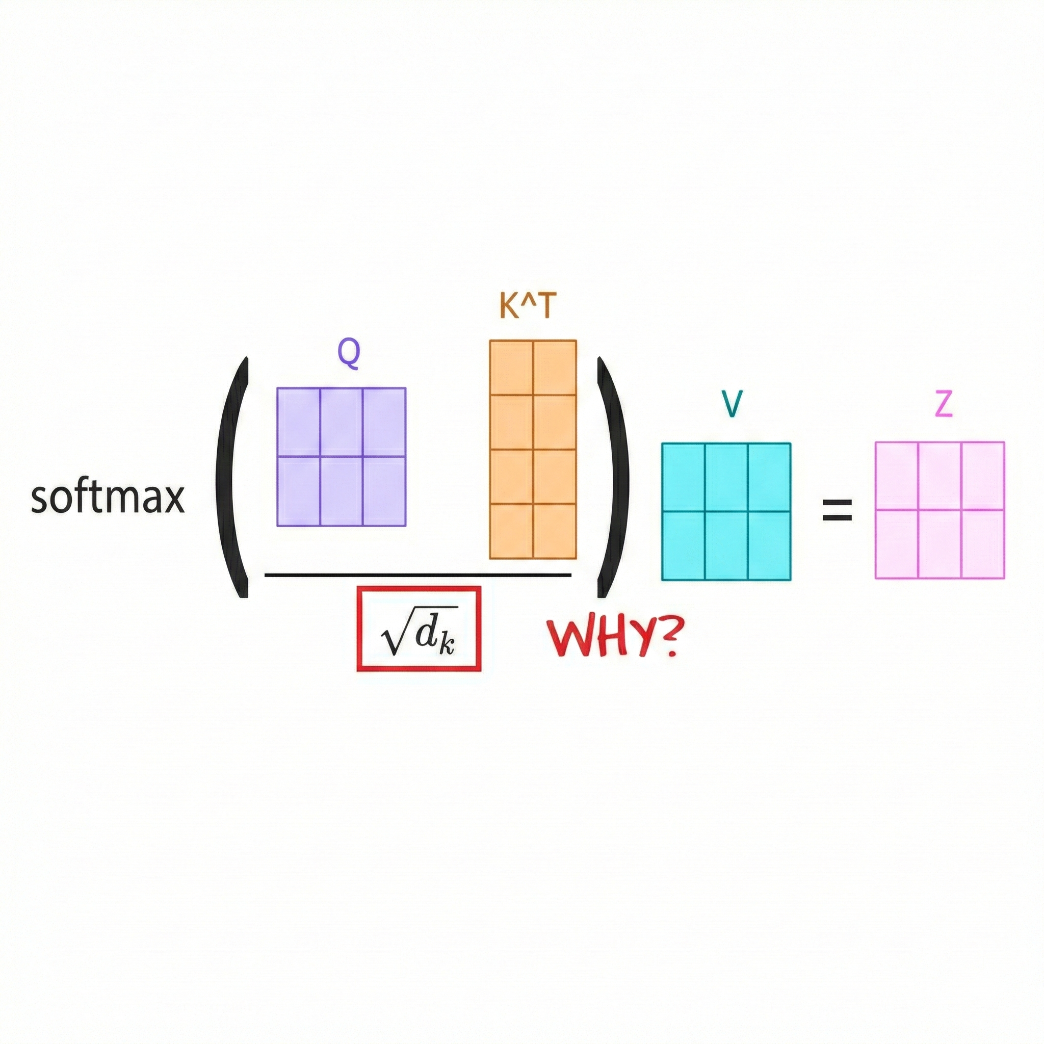 Why do we normlize by sqrt(dk)